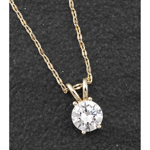 Picture of ELEGANCE GOLD CIRCLE CRYSTAL NECKLACE